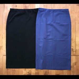 2 Sanctuary Pencil Skirts Black & Blue Size Med